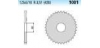 Chiaravalli - Carat Alu rozeta bez otvorov 428 1001-49 zubov (428-1-2x5-16)