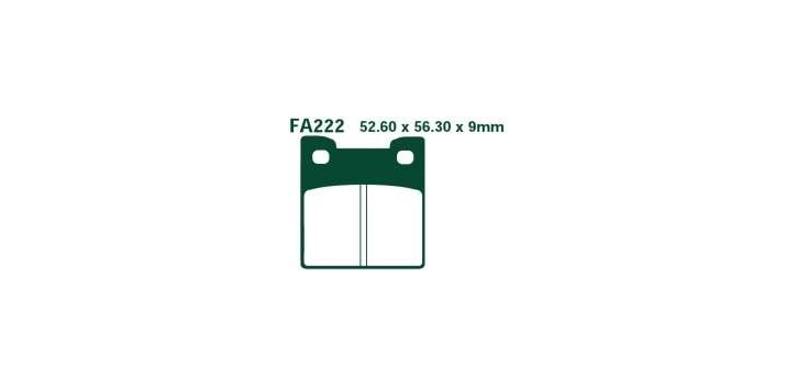 EBC brzdové platničky Standard FA222