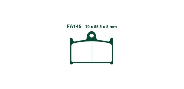 EBC brzdové platničky Standard FA145