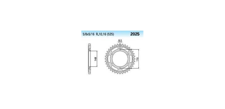 Chiaravalli - Carat rozeta 2025-47 zubov C (525-5-8x5-16)