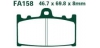 EBC brzdové platničky GFA158 HH Racing Sinter