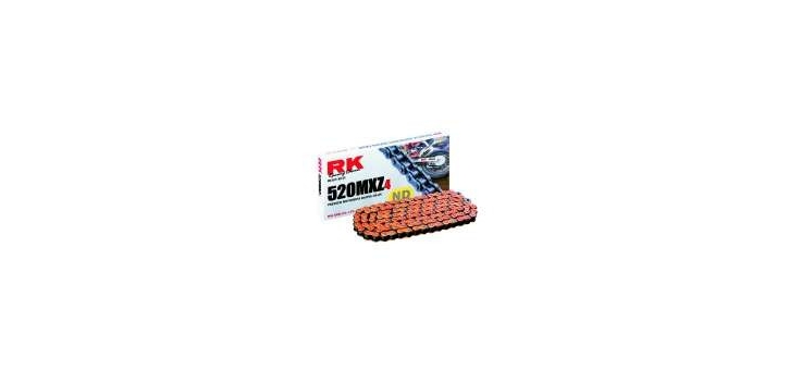 RK reťaz 520MXZ4 / článok - oranžová