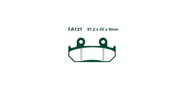 EBC brzdové platničky Standard FA121