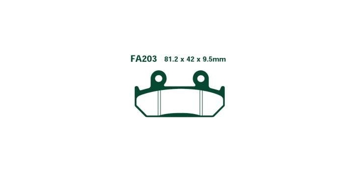 EBC brzdové platničky Standard FA203