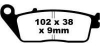 EBC brzdové platničky Standard FA142