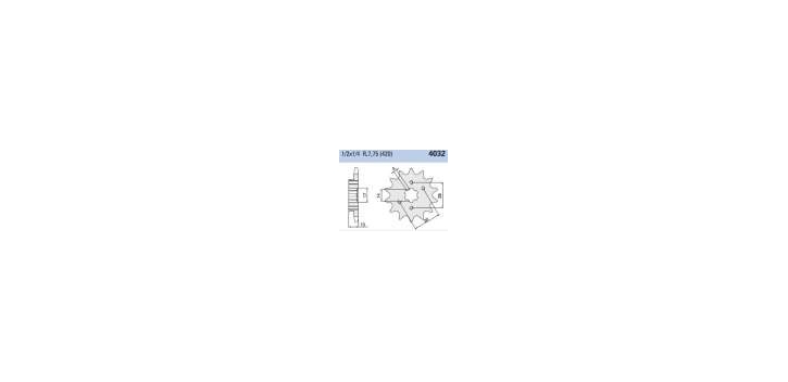 Chiaravalli - CaratCHI Ritzel 4032-14 Zahne (420-1-2x1-4)