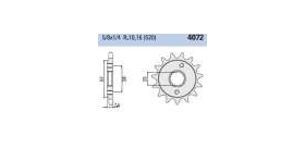 Chiaravalli - CaratCHI Ritzel 4072-13 Zahne