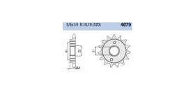 Chiaravalli - CaratCHI Ritzel 4079-15 Zahne (520-5-8x1-4)