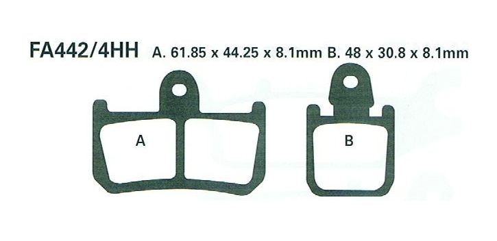 EBC brzdové platničky Standard FA442-4