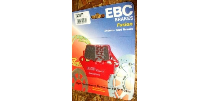 EBC brzdové platničky TT FA208 (Red MXR) Standard - nahradené FA213