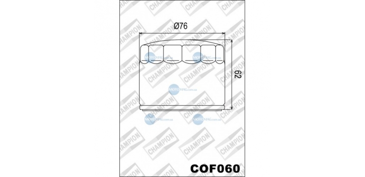 Champion olejový filter COF060