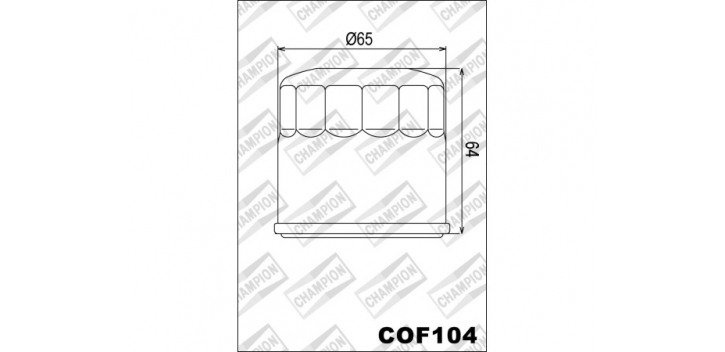 Champion olejový filter COF104 (F308,HF204,KN204,OC575)