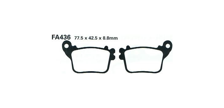 EBC brzdové platničky Standard FA436