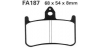 EBC brzdové platničky Standard FA187