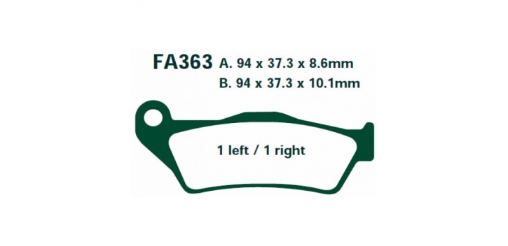 EBC brzdové platničky Standard FA363