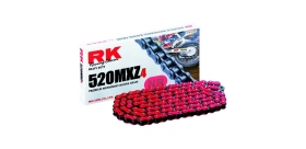 RK nitovacia spojka na reťaz  520 GXW ružová