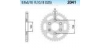 Chiaravalli - Carat rozeta 2041-35 zubov THF (525-5-8x5-16)