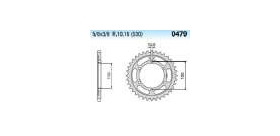Chiaravalli - CaratCHI Zahnkranz 479-44 Zahne E-D (530-5-8x3-8)