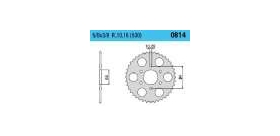 Chiaravalli - CaratCHI Zahnkranz 814-42 Zahne (530-5-8x3-8)