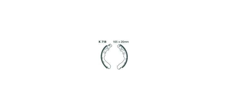 EBCEBC Bremsbacken K718 KAF300