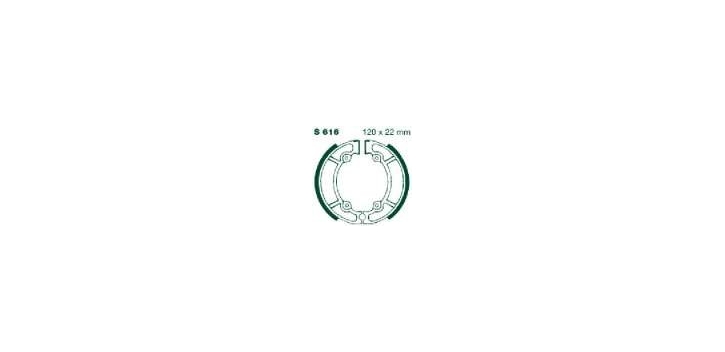 EBCEBC Bremsbacken S616 RM125-250 81-