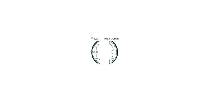 EBCEBC Bremsbacken Y520 YFM350 Big Bear 87-88