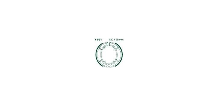 EBCEBC Bremsbacken Y521 BL125 85, XC125 92-95