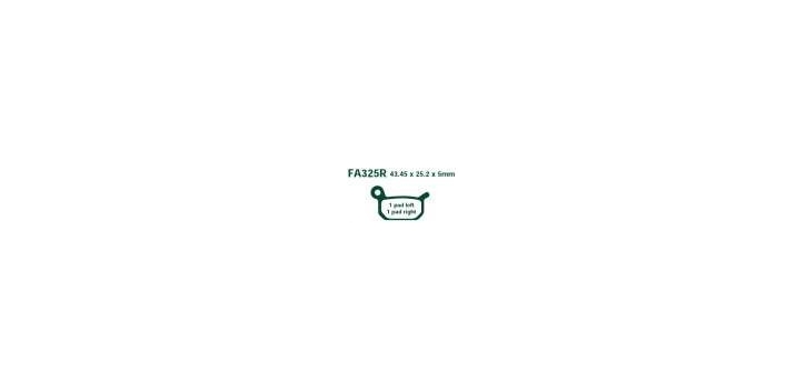 EBCEBC Bremsklatze "R" FA325 Allround Offroad Sinter