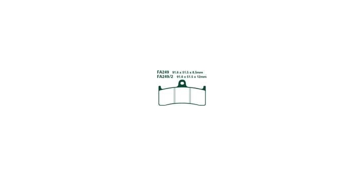 EBCEBC Bremsklatze HH FA249 Sintermetall Sport