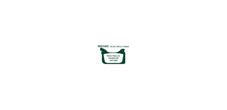 EBCEBC Bremsklatze MXS FA405 Sinter Motocross