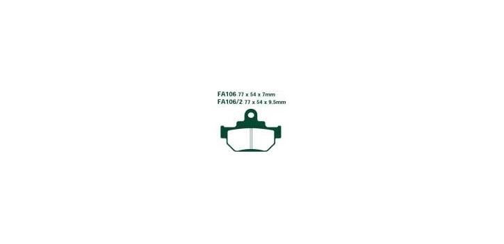 EBCEBC Bremsklatze Standard FA 106-2 siehe auch FA106-2TT
