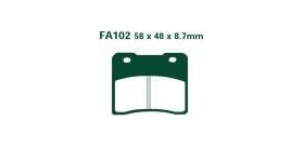 EBCEBC Bremsklatze Standard FA102 RG250 84-88 GSX400R2