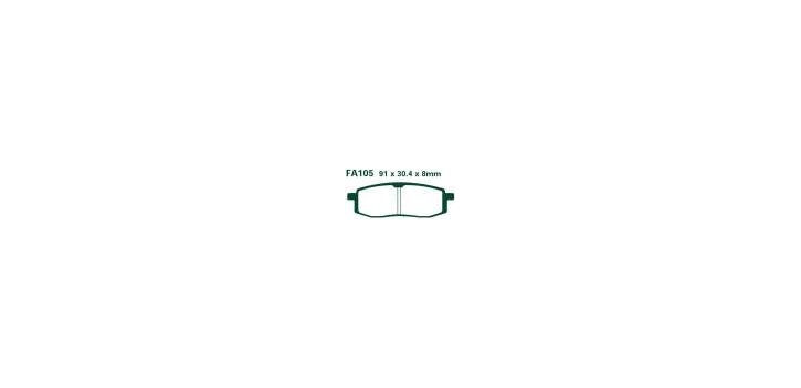 EBCEBC Bremsklatze Standard FA105 - siehe auch FA105TT
