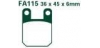 EBC brzdové platničky Standard FA115 - pozri tiež SFA115