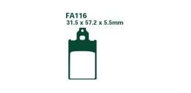 EBCEBC Bremsklatze Standard FA116 (siehe auch SFA116)