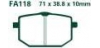 EBC brzdové platničky Standard FA118 XT600 85-90