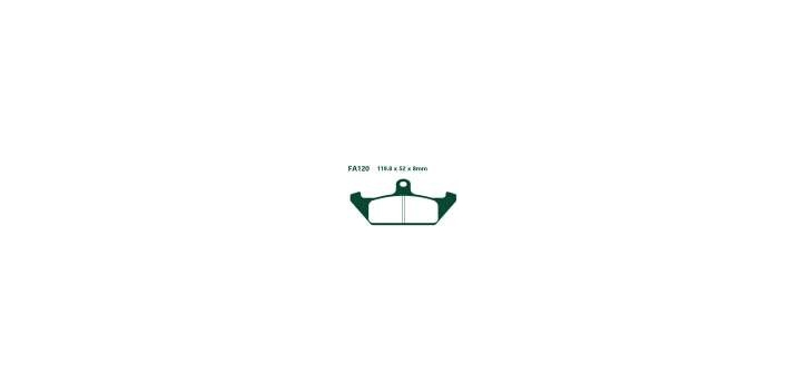 EBCEBC Bremsklatze Standard FA120 Cag Elefant 650 85 88-89