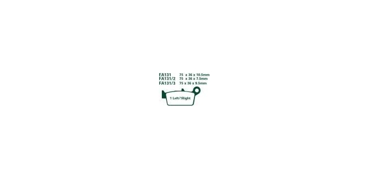 EBCEBC Bremsklatze Standard FA131-3