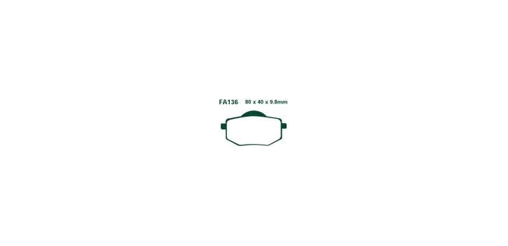 EBCEBC Bremsklatze Standard FA136  XV535 88-94