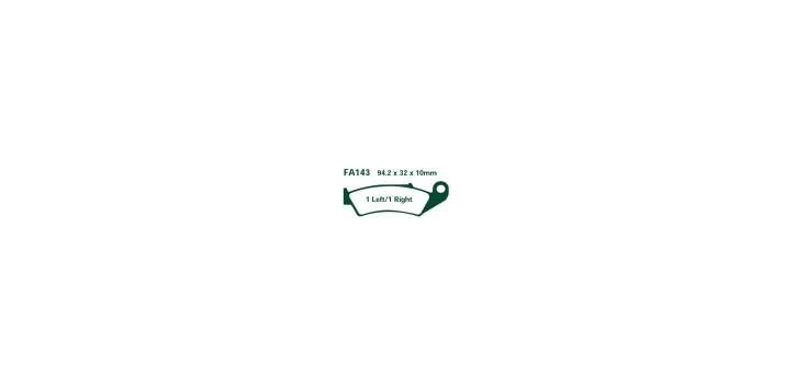 EBCEBC Bremsklatze Standard FA143