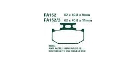 EBCEBC Bremsklatze Standard FA152-2 - siehe auch FA152-2TT