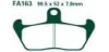 EBC brzdové platničky Standard FA163