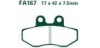 EBC brzdové platničky Standard FA167