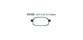 EBCEBC Bremsklatze Standard FA169 siehe auch SFA169