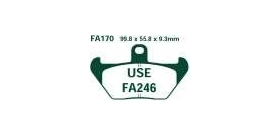 EBCEBC Bremsklatze Standard FA170 - FA246K
