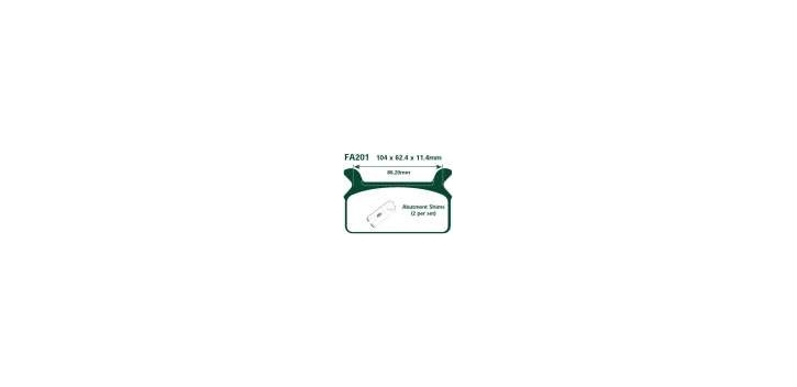 EBCEBC Bremsklatze Standard FA201
