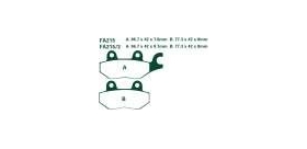 EBCEBC Bremsklatze Standard FA215-2