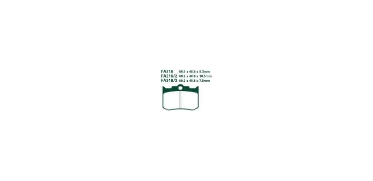 EBCEBC Bremsklatze Standard FA216  siehe auch FA216-3
