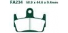 EBC brzdové platničky Standard FA234 - pozri tiež SFA234