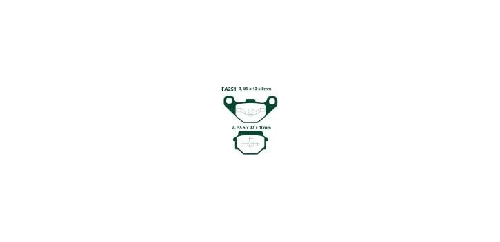 EBCEBC Bremsklatze Standard FA251